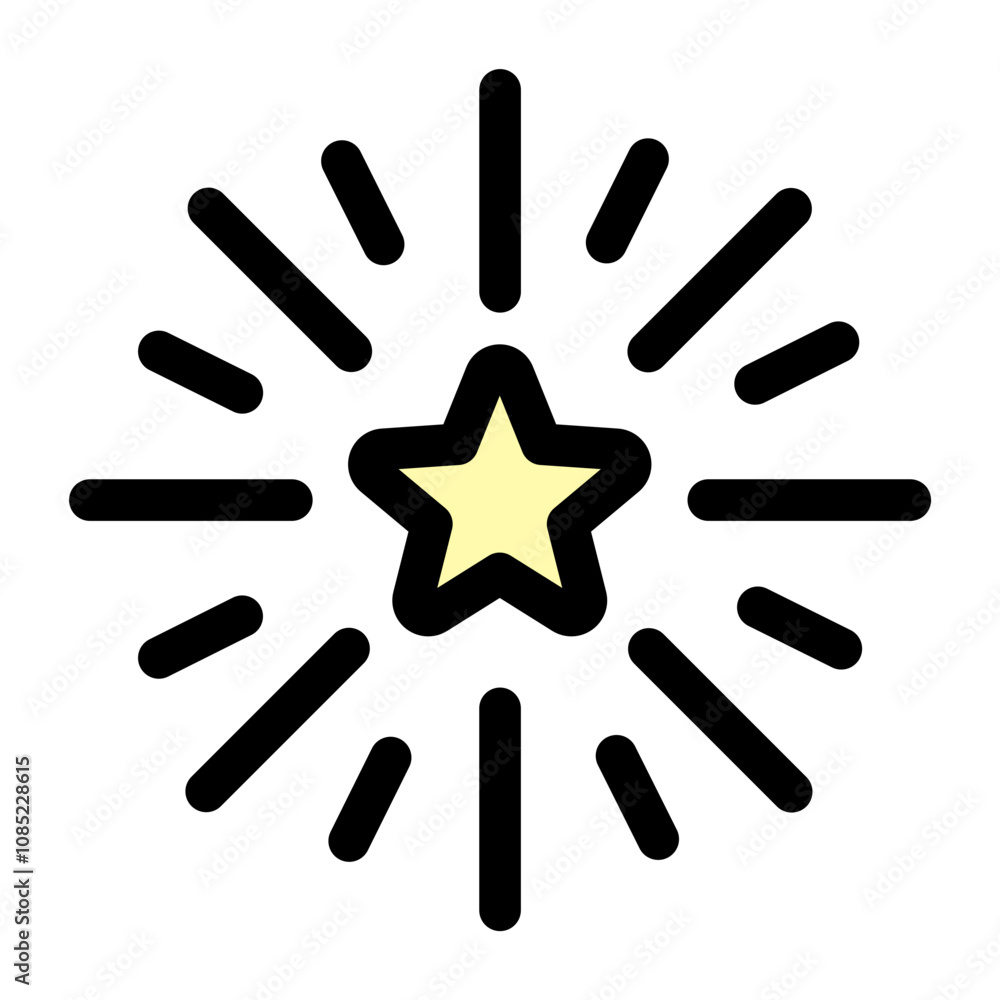 New year icon symbol- firework icon New year icon symbol- firework icon