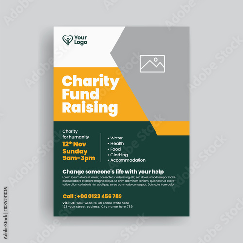 Charity flyer, Volunteer poster, charity foundation poster, fund-raising flyer, voluntary organization leaflet  template old care nursing home poster advertising template