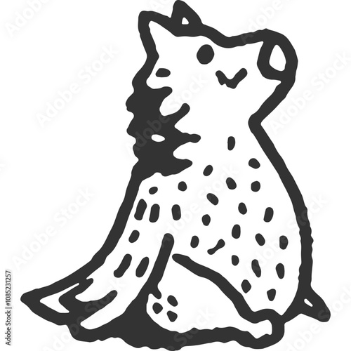 Unseen Eyes and Unfelt Body Vintage Illustration Vector