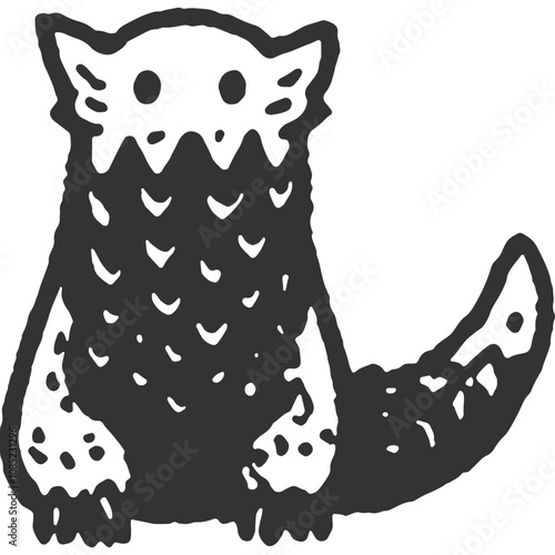 Unseen Eyes and Unfelt Body Vintage Illustration Vector