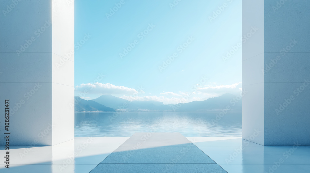 Minimalist white room