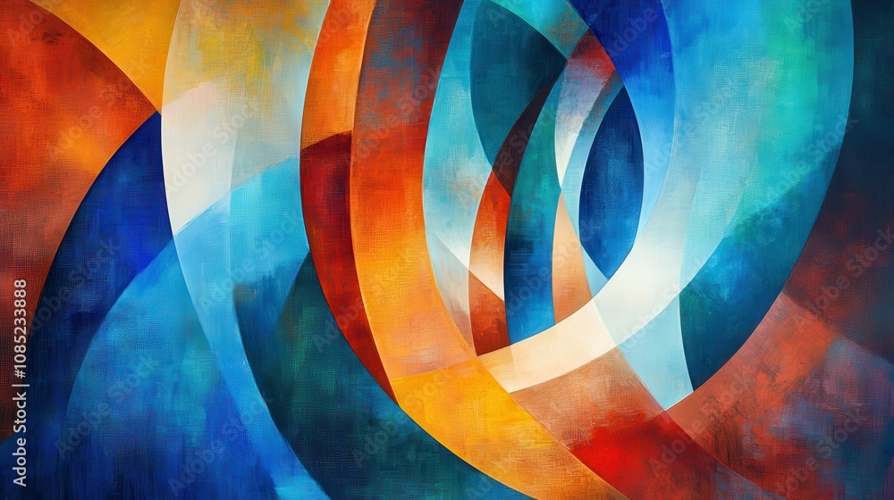 Abstract swirling shapes in vibrant colors. Abstract swirling shapes in vibrant colors.