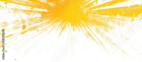 Abstract Yellow Burst Background