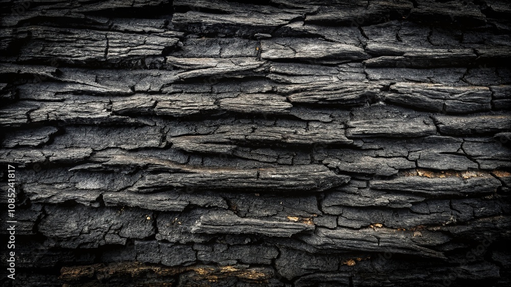 A dark and foreboding black texture with a rough, organic appearance, reminiscent of tree bark or stone, black texture, dark, ancient A dark and foreboding black texture with a rough, organic appearance, reminiscent of tree bark or stone, black texture, dark, ancient