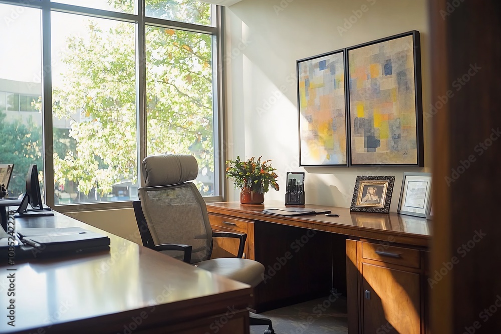Bright and Inviting Office Space with Modern Decor Bright and Inviting Office Space with Modern Decor
