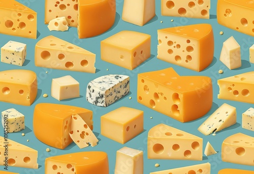 Creative Cheese Pattern Designs for Modern Decor and Fashion photo