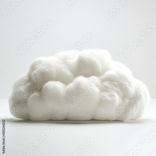 soft white cloud pillow, fluffy and cozy, perfect for relaxation and comfort. Ideal for home decor or as unique gift