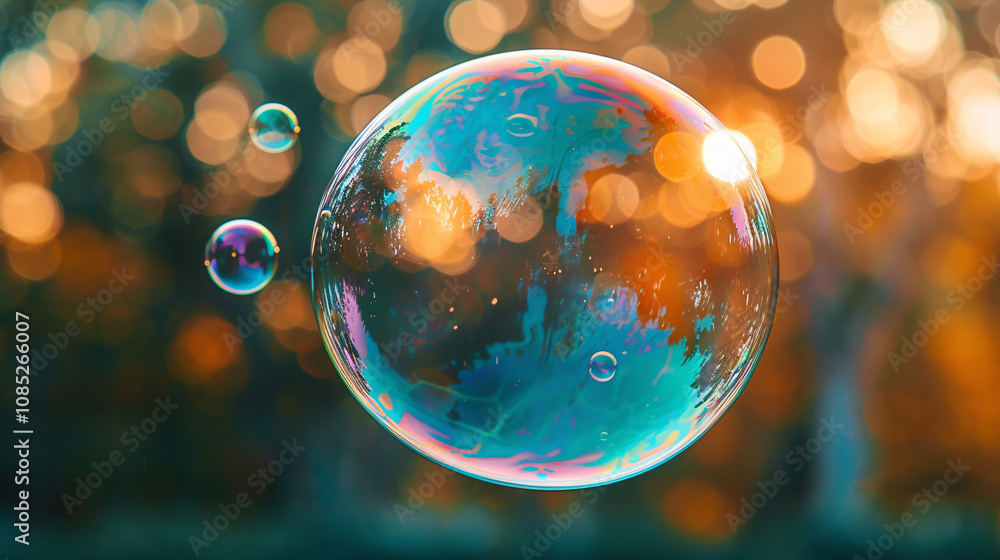 Overhead view of a no people information bubble Overhead view of a no people information bubble