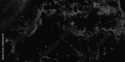 Dark and abstract astral background filled with interstellar clouds illuminated subtly in an expansive cosmic environment
