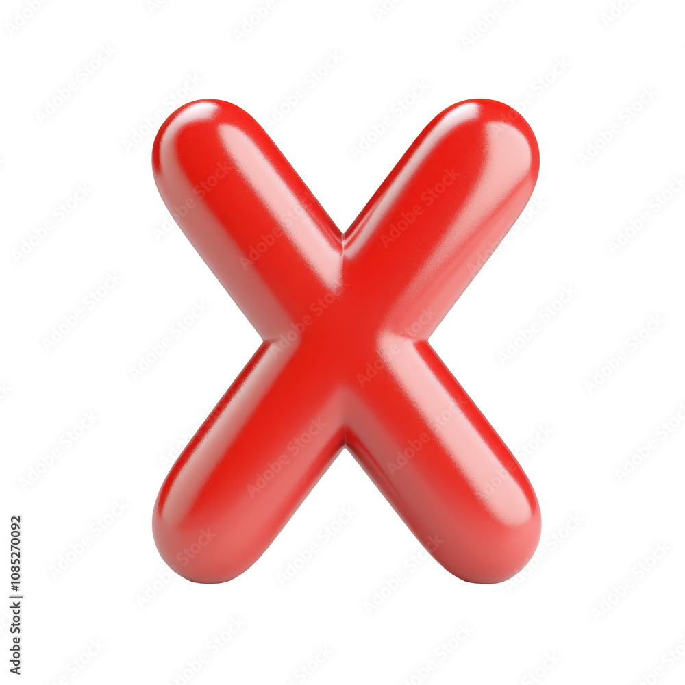 3d red cross mark 3d red cross mark