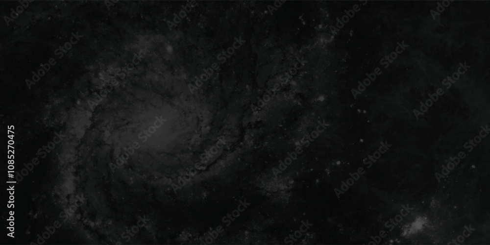 Naklejka premium Majestic astronomical composition showcasing a vast and mysterious nebula cloud against a deep, star-studded cosmic background 