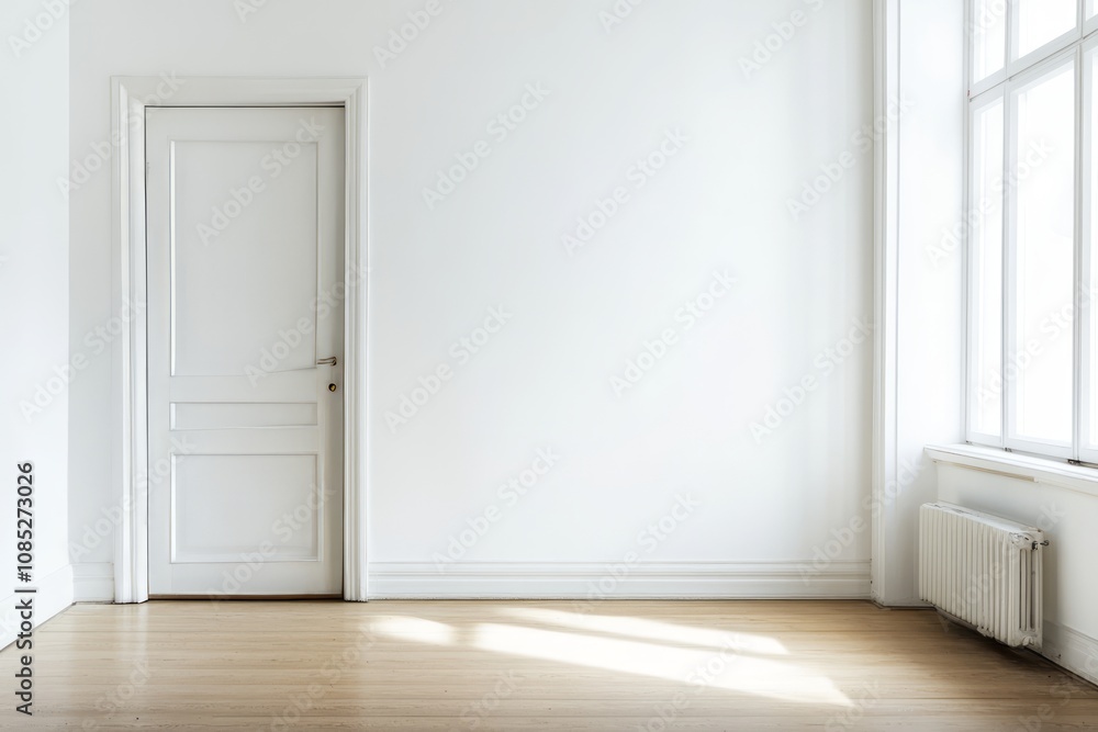 Scandinavian empty corner by the door Scandinavian empty corner by the door