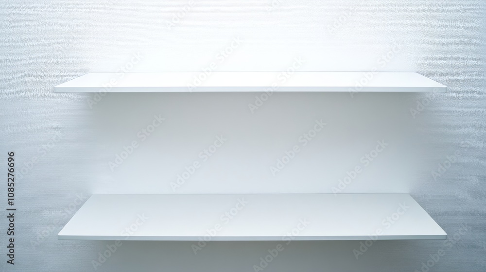 Minimalist empty shoe shelf Minimalist empty shoe shelf