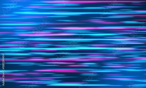 ネオンのスピードラインのエフェクト★サイバーパンクな壁紙背景バナー