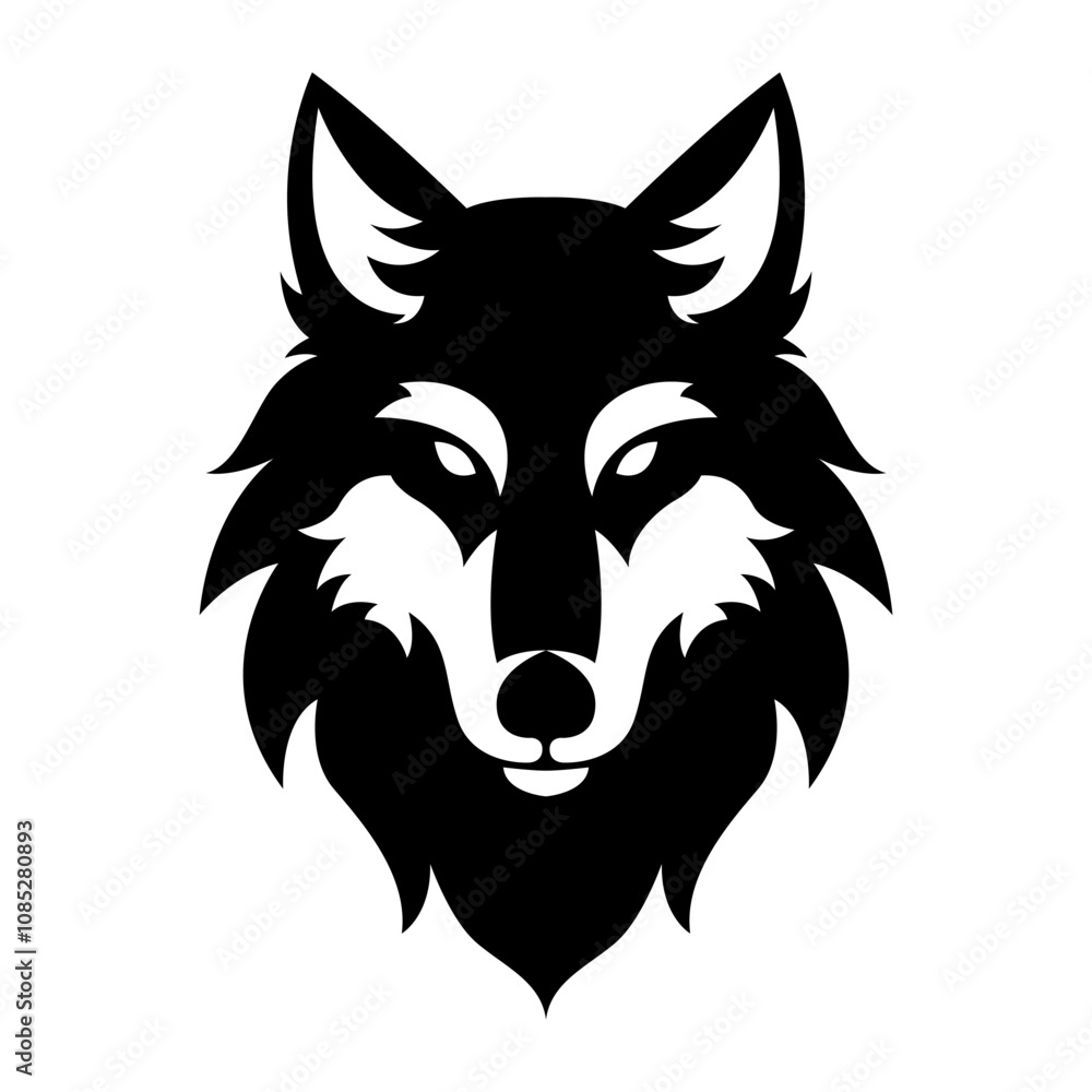 Wolf Head vector silhouette logo style art design illustration Wolf Head vector silhouette logo style art design illustration