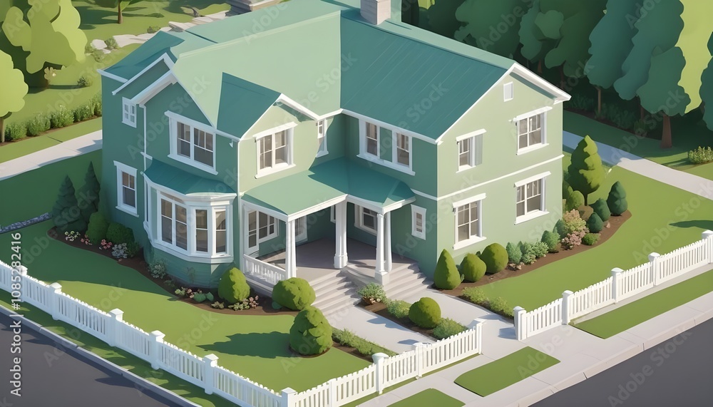 House 3d rendering design House 3d rendering design