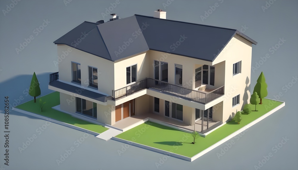 House 3d rendering design House 3d rendering design