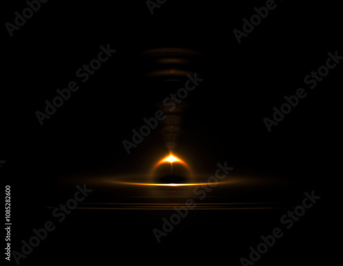 Foto Black hole with accretion disk