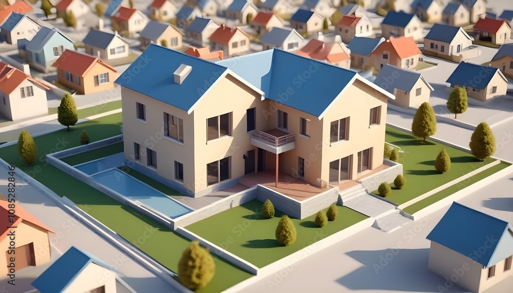 House 3d rendering design House 3d rendering design
