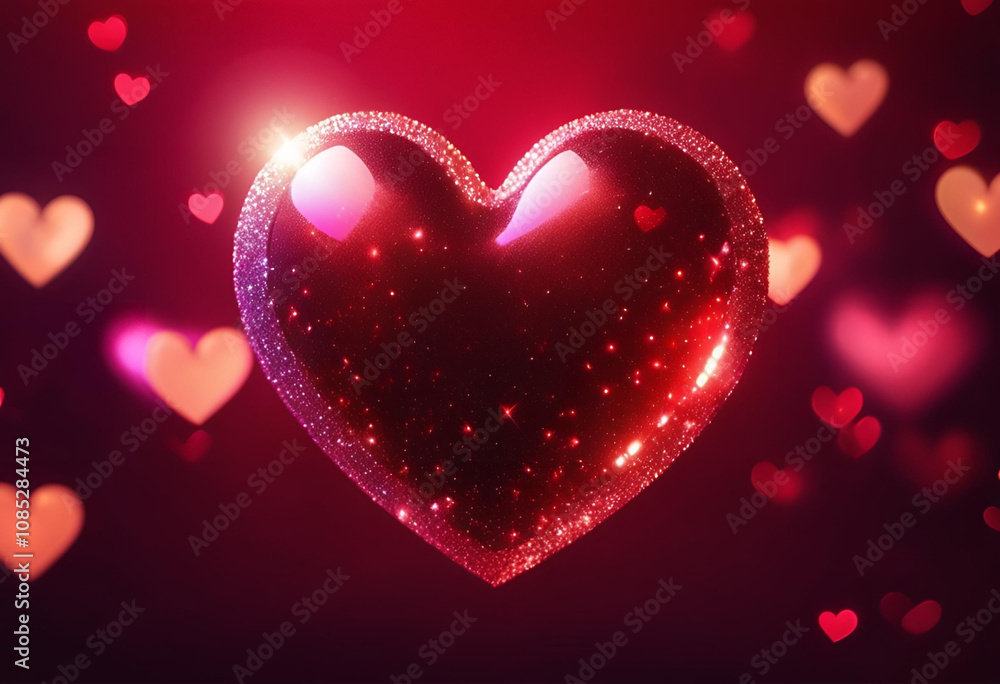 heart on a dark background heart on a dark background