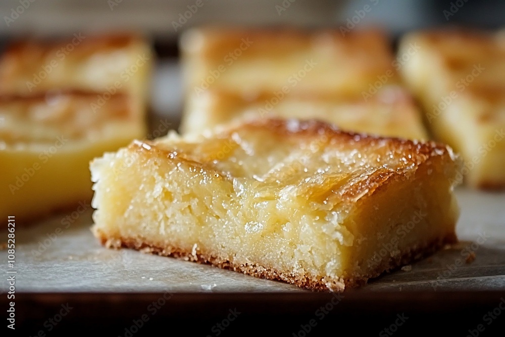 Deliciously Moist Lemon Bars with a Golden Crust Deliciously Moist Lemon Bars with a Golden Crust