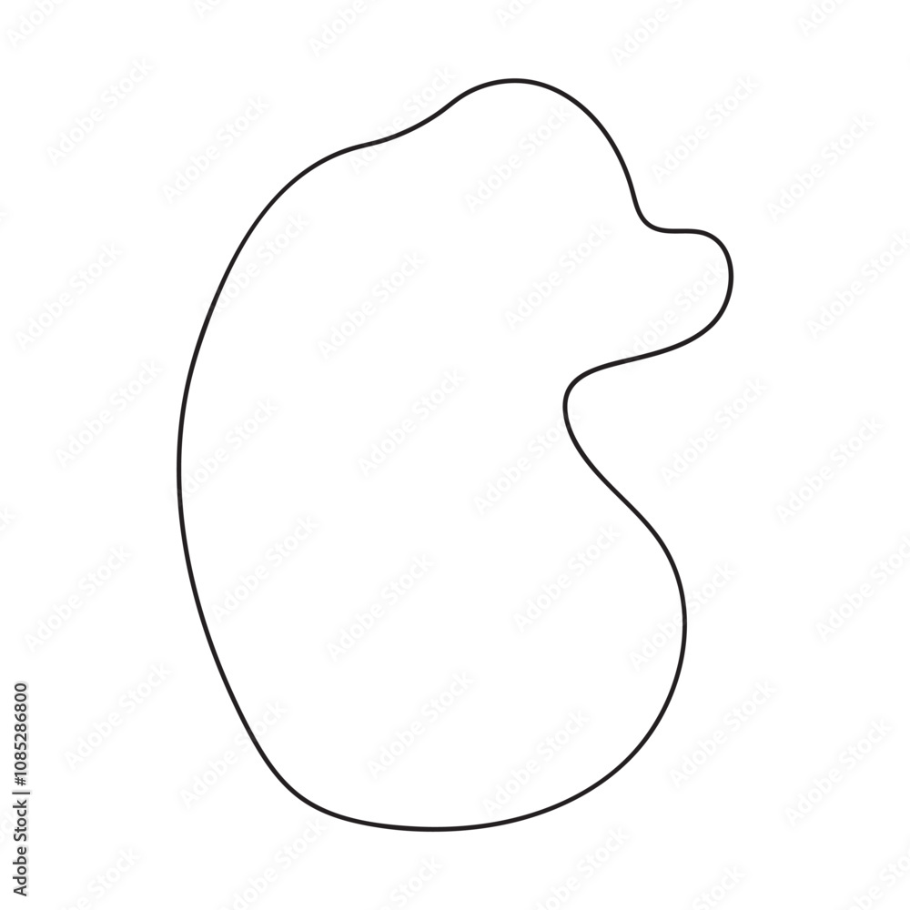 abstract blobs outline for background abstract blobs outline for background