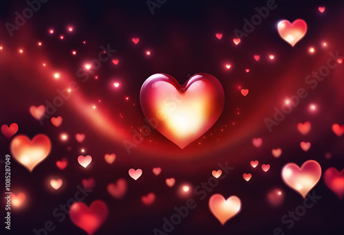 heart on a dark background