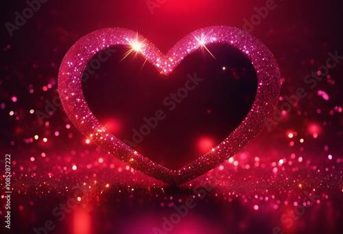 heart on a dark background