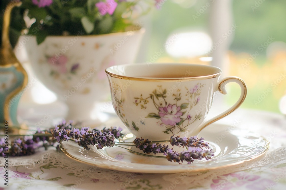 Elegant Tea Time: A Floral Inspired Table Setting with Delicate China Elegant Tea Time: A Floral Inspired Table Setting with Delicate China