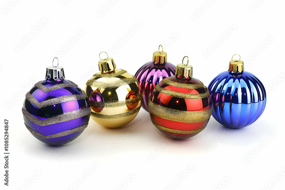 Collage Christmas ball-full color christmas ball on white Collage Christmas ball-full color christmas ball on white