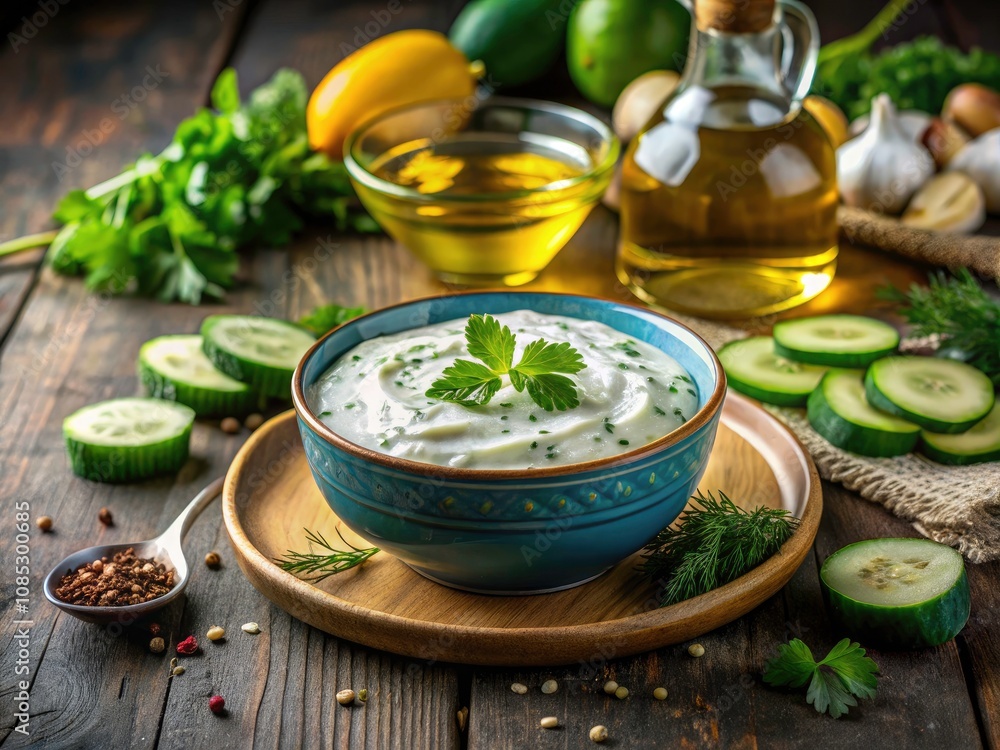 Tzatziki Sauce Silhouette Photography - Greek Cuisine, Yogurt, Cucumbers, Olive Oil, Mediterranean Flavors, Food Photography, Healthy Tzatziki Sauce Silhouette Photography - Greek Cuisine, Yogurt, Cucumbers, Olive Oil, Mediterranean Flavors, Food Photography, Healthy