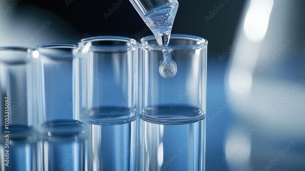 Liquid Dropping into a Test Tube Liquid Dropping into a Test Tube