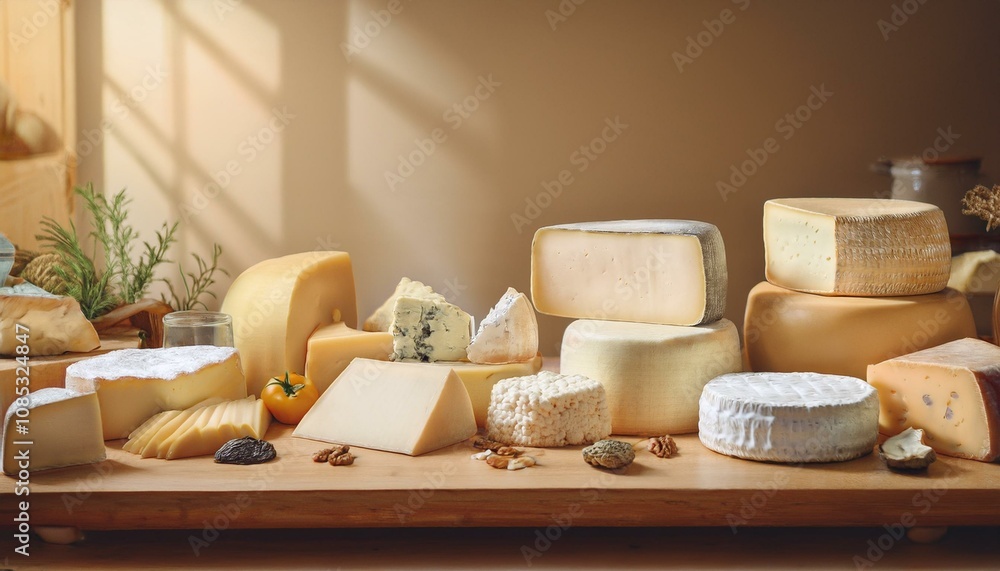Fototapeta premium Engage with the community to promote local cheese. 