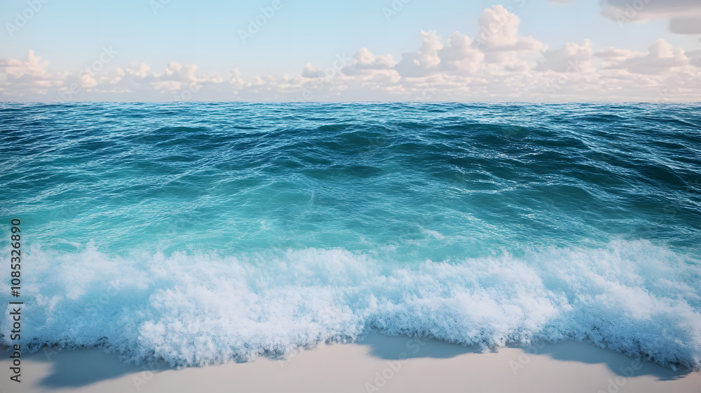 Fototapeta premium Crystal Clear Ocean Waves