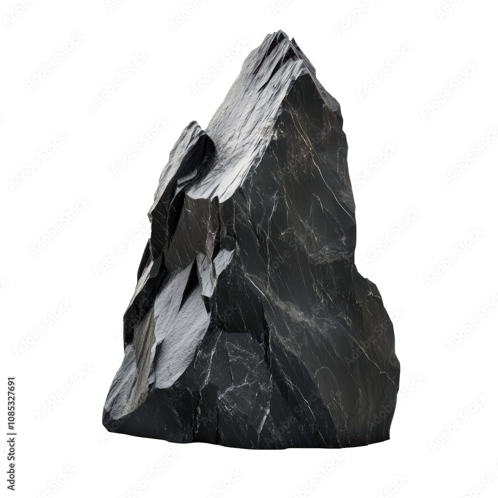Isolated Black Marble Rock: A jagged, textured stone with dark hues, perfect for backgrounds, designs, or natural themes. Isolated Black Marble Rock: A jagged, textured stone with dark hues, perfect for backgrounds, designs, or natural themes.