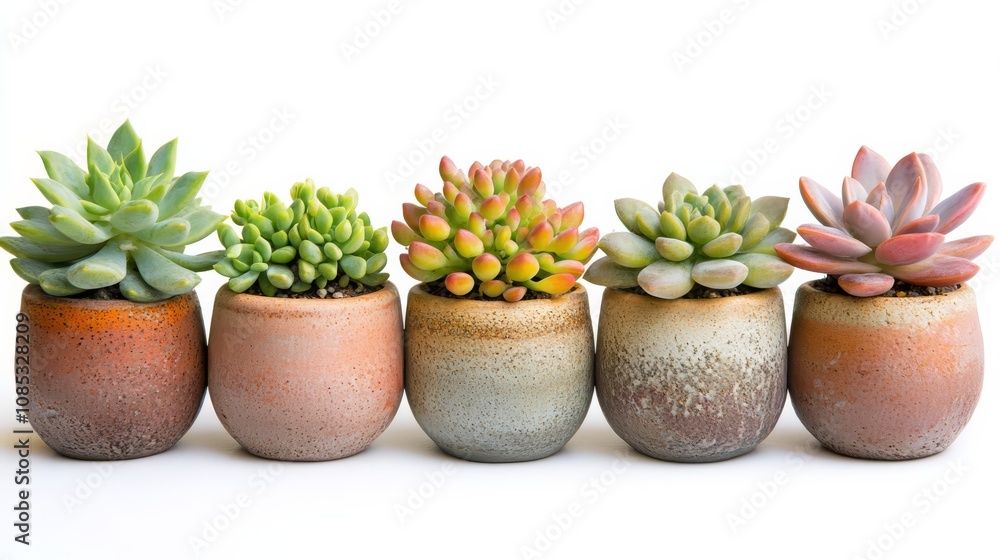 Succulent Collection in Earthenware Pots Succulent Collection in Earthenware Pots
