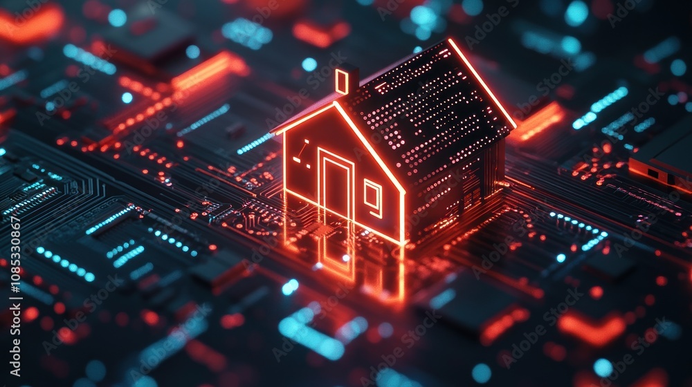 Smart Home Technology Illustration Smart Home Technology Illustration