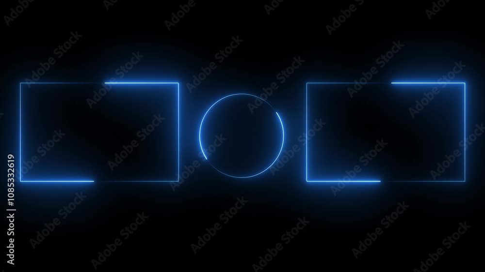 End Screen Neon Frame – Futuristic Blue Glowing Border Animation Isolated on Black Background in Seamless Loop for Video Projects and Digital Content End Screen Neon Frame – Futuristic Blue Glowing Border Animation Isolated on Black Background in Seamless Loop for Video Projects and Digital Content