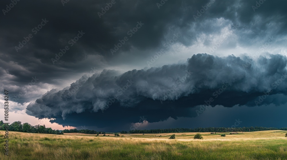 Dark Storm Clouds Over a Field Dark Storm Clouds Over a Field