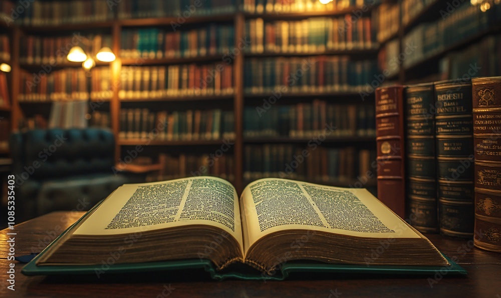 Obraz premium old books on the table