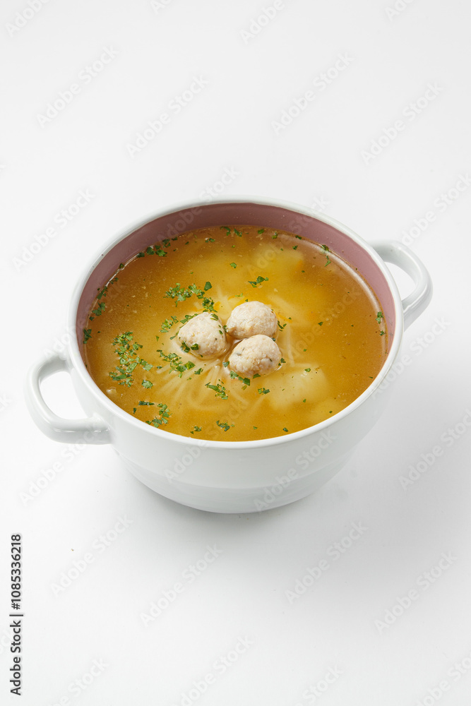 Fresh and tasty soup with filling Fresh and tasty soup with filling