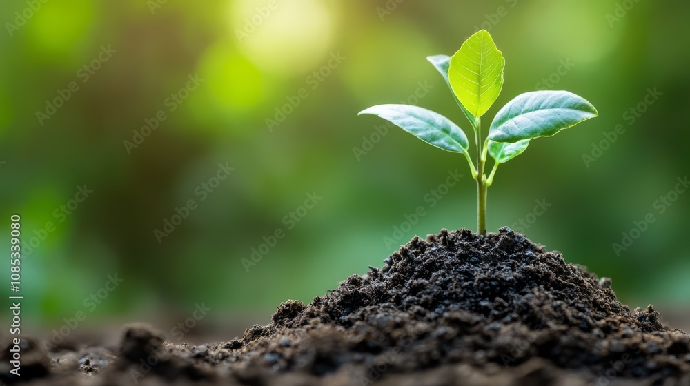New Growth, Fresh Start: A vibrant green seedling emerges from rich soil, bathed in soft sunlight. A symbol of new beginnings, growth, and the potential for a brighter future. New Growth, Fresh Start: A vibrant green seedling emerges from rich soil, bathed in soft sunlight. A symbol of new beginnings, growth, and the potential for a brighter future.