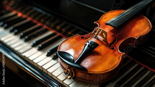 Violin on Piano Keys: A Musical Harmony