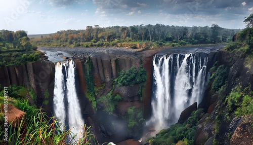 A Mesmerizing View of the Kalandula Falls photo