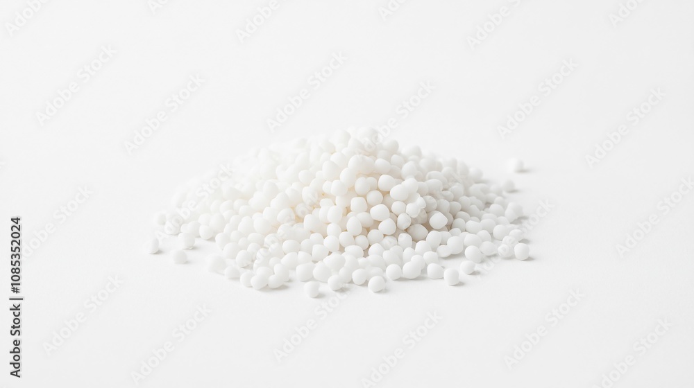 A Delicate Mound of Culinary Pearls: Tiny White Spheres on a Pristine Canvas. Explore the Versatility of Tapioca Pearls in Food, Baking, and Beyond.