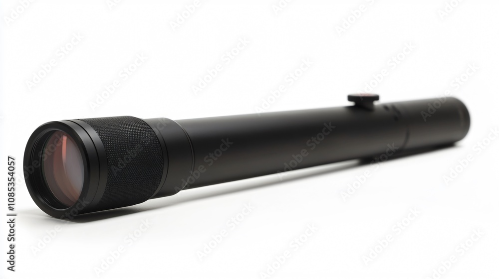 Close-Up of a Sleek Black Monocular Telescope: Precision Optics for Enhanced Vision and Long-Distance Observation Close-Up of a Sleek Black Monocular Telescope: Precision Optics for Enhanced Vision and Long-Distance Observation