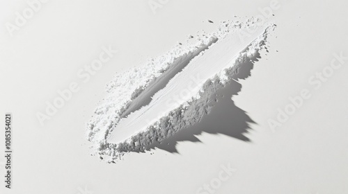 White Powder on White Background: A Minimalist Abstract Texture