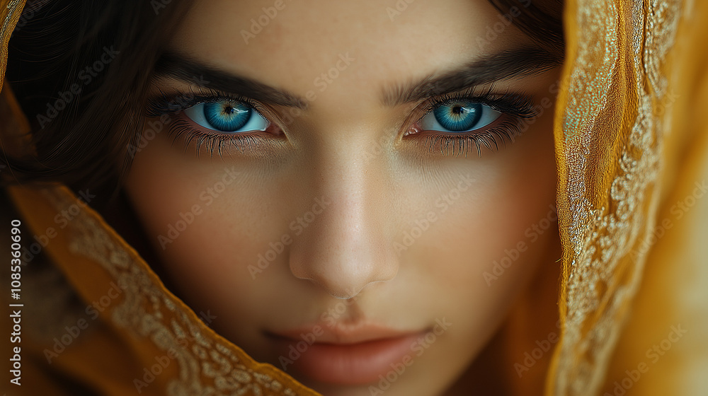 A beautiful woman with long brown hair smiling, close-up of her face, showing shiny, smooth, straight hair, AI Generated A beautiful woman with long brown hair smiling, close-up of her face, showing shiny, smooth, straight hair, AI Generated