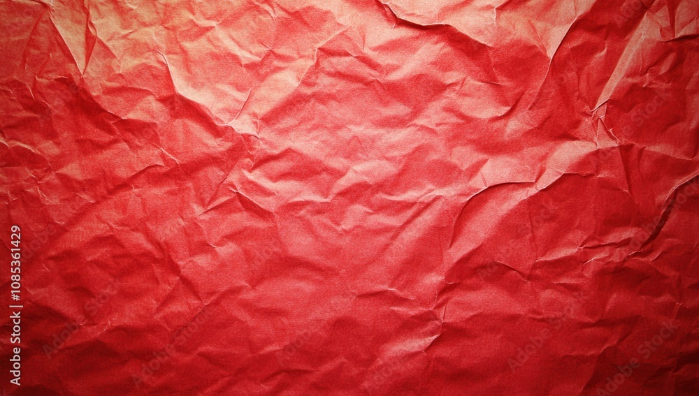 Fototapeta premium Red paper-like texture background, a smooth and shiny red gradient