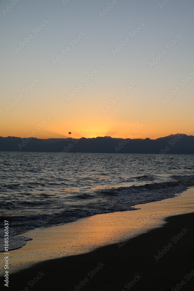 Sunset on the beach